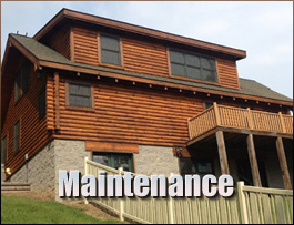  Cascade, Virginia Log Home Maintenance