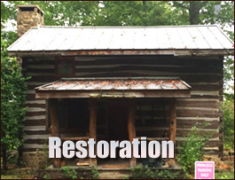 Historic Log Cabin Restoration  Cascade, Virginia